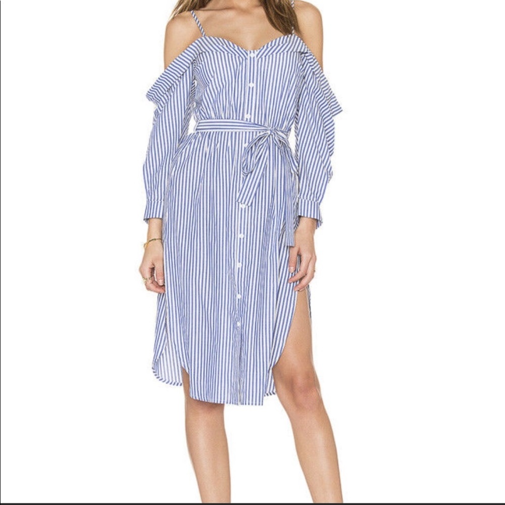 Bardot striped dress